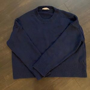 Everlane soft cotton sweater crew